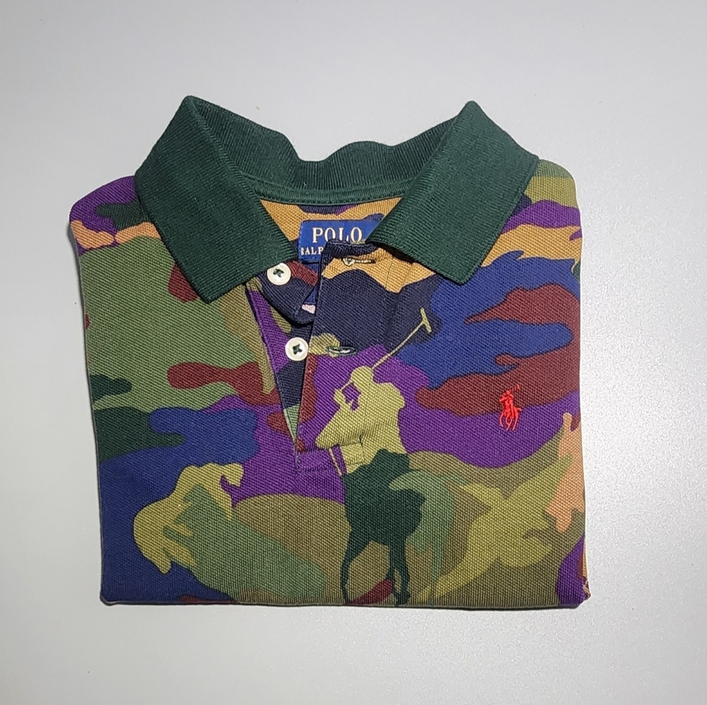 Polo Ralph Lauren Camo Cotton Mesh Polo Shirt